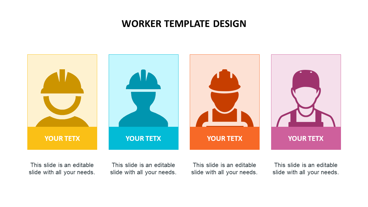 Worker Template Design PPT  PowerPoint Presentation Slides
